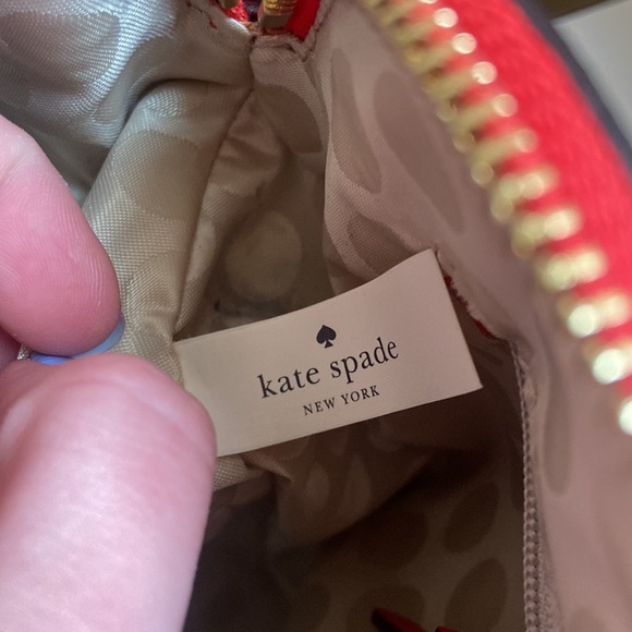 Authentic Kate Spade Red Leather Shoulder bag - Picture 6 of 10